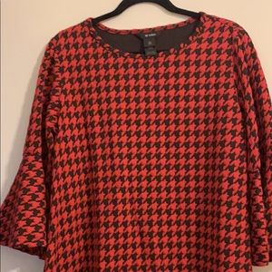 Ali miles houndstooth top